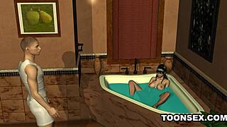 Sexy 3D Anime Babe Masturbates Then Gets Fucked