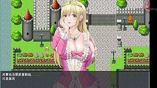 i thnk she's bathing but maybe not in this hentai game