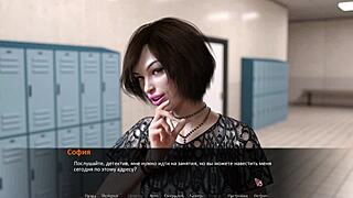 Big tits and ass gets cum inside in this anime game