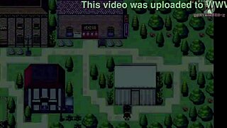 i thnk she's bathing but maybe not in this hentai game