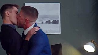 Blonde colleague at work in office setting