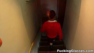 Bored Cutie Amala Fucked for Cash in Glasses