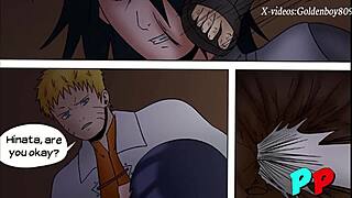 Sasuke and Hinata’s passionate encounter in a Naruto-themed setting