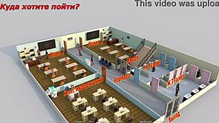 Big tits and ass gets cum inside in this anime game