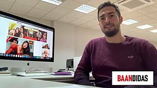 morbosa situation with hot blonde milf she met. licking big cock and tits