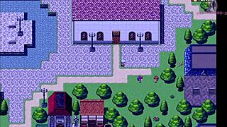 i thnk she's bathing but maybe not in this hentai game