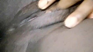 Chubby babe's pink pussy masturbation up close in tight wet action