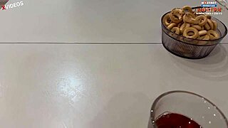 Stepson seduces his father's hot wife in the father’s bed