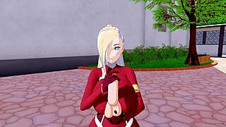 Ino's big ass: Zero Two cosplay hentai animation game in 3D