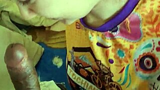 Sloppy head action with skinny whore taking cum in mouth daily