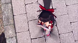 Reim Touhou And Pinkcat In An Animated Adventure