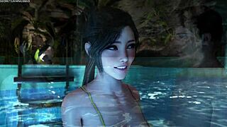 horny stepsis sucking huge dick in 3d?