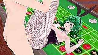 I watched Tatsumaki and Fubuki in bunny girl outfits having intense sex in this One-Punch Man hentai
