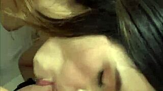 wife enjoys creampie in missionary and riding with monster cock on honeymoon