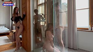 yo, she just jumped in for some wild group banging