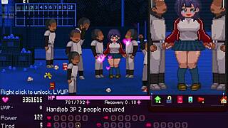 The manager serves all in the Okeyutei hentai game with anal and creampie