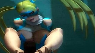 Beautiful 3D animated Mika hentai gets rough anal sex