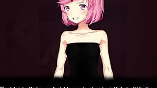 ddlc triple trouble - natsuki in the restroom