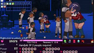 The manager serves all in the Okeyutei hentai game with anal and creampie