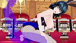 I watched Tatsumaki and Fubuki in bunny girl outfits having intense sex in this One-Punch Man hentai