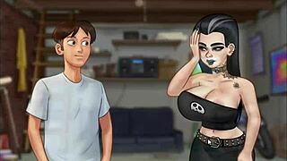 Beautiful brunette gets ready for a wild holiday party in this 3D hentai