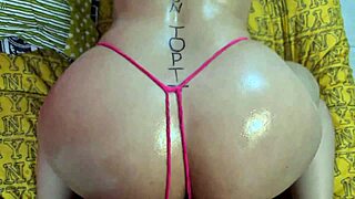 Colombian Latina Amateur Gets Her Big Oiled Ass Fucked And Cummed On By Rico