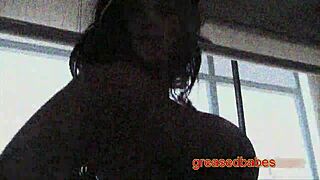 yo, check this curvy latina angelina castro strip outta her tight dress, showing big tits and ass!