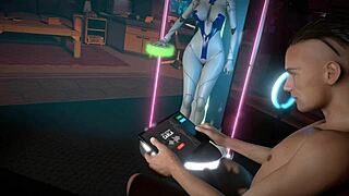 Demi sex robot in intense anal parody test