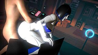 Demi sex robot in intense anal parody test