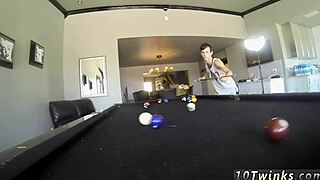 Hung Emo Guys Ready with Pool Cues and Balls for Intense Gay Sex