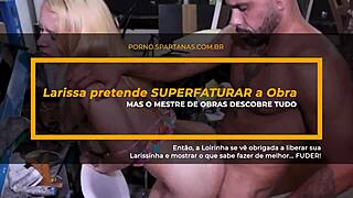 The blonde beauty gets a rough analing in a construction site