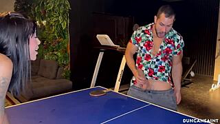 Young beauty loses strip ping pong and gets submissive