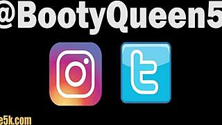 Cute ebony girl in striptease video