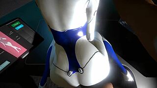 Demi sex robot in intense anal parody test