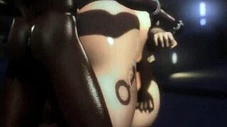Jewel, a hot girl with a nice ass, has sex with a big black cock after hours