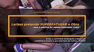 The blonde beauty gets a rough analing in a construction site