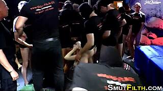 German Bukkake Bombed with Wild Blowbang Action in HD