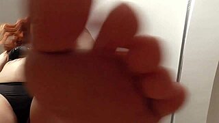 Stomp those feet in POV footjob!