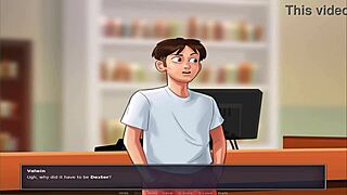 In Summer Time Saga, Jenny's massive body dominates the hentai adventure