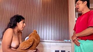 Oh no! Stepmother caught fucking toy by stepson!