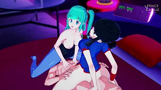 Bulma and Chi Chi’s joint milk bath turns into a threesome