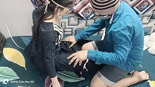 horny desi couple fucks hardcore in the night