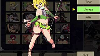 Elf deepthroats two rough cocks in hentai game anime!