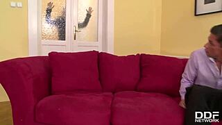 bella b czech brunette babe deepthroats and cowgirls in public outdoor heels fuck