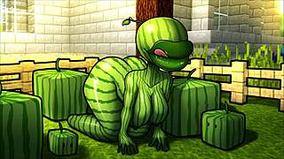 warden craves steve's huge cock in hornycraft parody, getting creampied