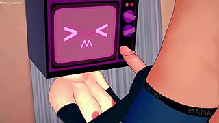 Uncensored Hentai TV Woman in Apron Fucks in Infirmary