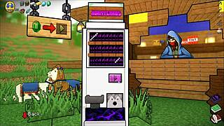 warden craves steve's huge cock in hornycraft parody, getting creampied