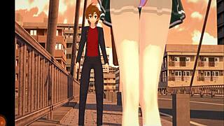 High school dxd parody with intense blowjob scenes