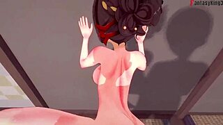 Chiori gets fucked hard in Genshin Impact fantasy.