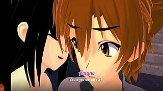 High school dxd parody with intense blowjob scenes